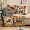 18x18 Inch, Retro Western Theme Single-Sided 2D Printed 1pc Cushion Covers, Envelope Closure, Machine Washable, Ideal For Living Room Decor, Vintage Western Design